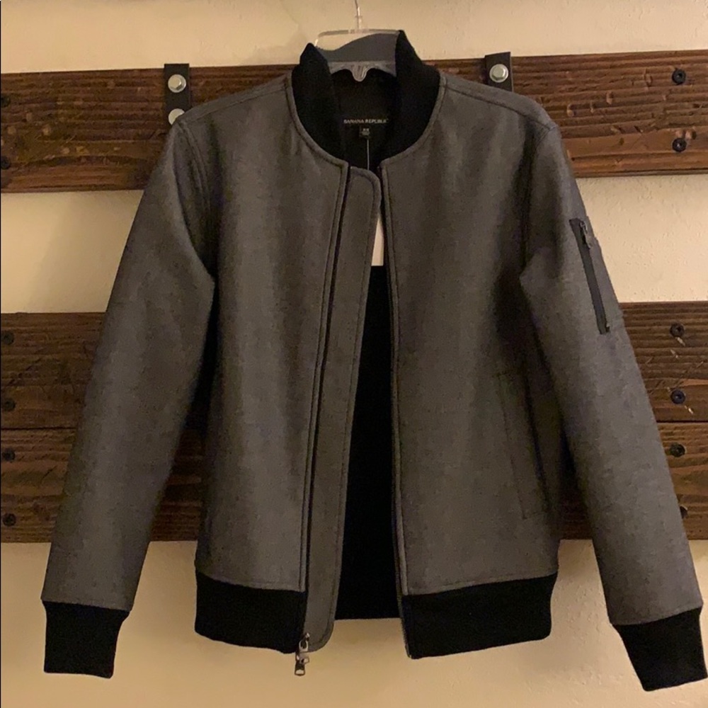 Gap Bonded Knit Bomber Jacket XS (new)